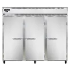 image of Continental Refrigerator 3RENPT 86" 3-Section Pass-Thru Refrigerator w/ 6 Solid Doors, Stainless Steel Front Aluminum Ends, 75 cu. ft.