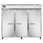 image of Continental Refrigerator 3REN 86" 3-Section Reach-In Refrigerator w/ 3 Solid Doors, Stainless Steel Front Aluminum Exterior, 73 cu.ft.