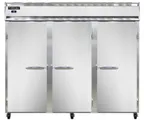image of Continental Refrigerator 3RENSA 86" 3-Section Reach-In Refrigerator w/ 3 Solid Doors, Stainless Steel Exterior, 73 cu.ft.