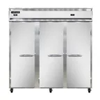 image of Continental Refrigerator 3RFFNSS 78" 3-Section Reach-In Refrigerator Freezer Combo w/ 3 Solid Doors