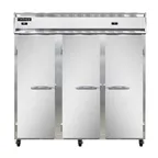 image of Continental Refrigerator 3RFFN 78" 3-Section Reach-In Refrigerator Freezer Combo w/ 3 Solid Doors