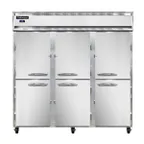 image of Continental Refrigerator 3RSNHD 78" 3-Section Reach-In Refrigerator w/ 6 Half Solid Doors, 50 cu.ft.