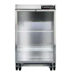 image of Continental Refrigerator BB24NGD Refrigerated Back Bar Cooler w/ Glass Door, 8 Cu Ft, 24" W