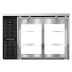 image of Continental Refrigerator BB50NGDPT Pass-Thru Back Bar Cooler w/ 16 Cu Ft, 4 Glass Doors, 59"