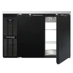 image of Continental Refrigerator BB50NPT Pass-Thru Back Bar Cooler w/ 16 Cu Ft, 4 Solid Doors, 50" W