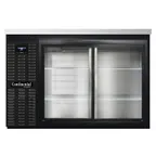 image of Continental Refrigerator BB50NSGD Refrigerated Back Bar Cooler w/ 2 Glass Doors, 16 Cu Ft, 50"