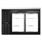 image of Continental Refrigerator BB50NSGDPT 50" Pass-Thru Glass Door Back Bar Refrigerator