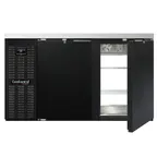 image of Continental Refrigerator BB59NPT Pass-Thru Back Bar Cooler w/ 22 Cu Ft, 4 Solid Doors, 59" W