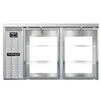 image of Continental Refrigerator BB59NSSGDPT 59" Pass-Thru Glass Door Back Bar Cooler