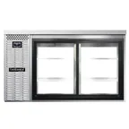 image of Continental Refrigerator BB59NSSSGDPT 59" Pass-Thru Glass Door Back Bar Refrigerator