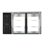 image of Continental Refrigerator BB59SNGDPT 59" Pass-Thru Glass Door Back Bar Refrigerator
