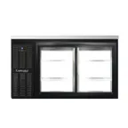 image of Continental Refrigerator BB59SNSGDPT 59" Pass-Thru Glass Door Back Bar Refrigerator