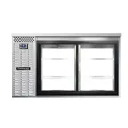 image of Continental Refrigerator BB59SNSSSGDPT 59" Pass-Thru Glass Door Back Bar Cooler