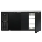 image of Continental Refrigerator BB69NPT Pass-Thru Back Bar Cooler w/ 26 Cu Ft, 4 Solid Doors, 69" W
