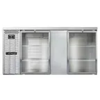 image of Continental Refrigerator BB69NSSGD 69" Back Bar Cooler with Glass Door