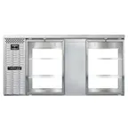 image of Continental Refrigerator BB69NSSGDPT 69" Pass-Thru Glass Door Back Bar Cooler
