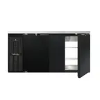 image of Continental Refrigerator BB69SNPT Pass-Thru Back Bar Cooler w/ 18 Cu Ft, 4 Solid Doors