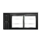 image of Continental Refrigerator BB69SNSGDPT Pass-Thru Back Bar Cooler w/ 18 Cu Ft, 4 Glass Doors