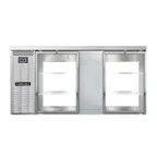 image of Continental Refrigerator BB69SNSSGDPT Pass-Thru Back Bar Cooler w/ 18 Cu Ft, 4 Glass Doors