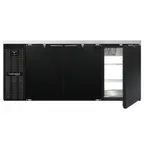image of Continental Refrigerator BB79NPT Pass-Thru Back Bar Cooler w/ 28 Cu Ft, 6 Solid Doors, 79" W