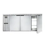 image of Continental Refrigerator BB79SNSSPT Pass-Thru Back Bar Cooler w/ 22 Cu Ft, 6 Solid Doors, 79"