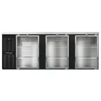 image of Continental Refrigerator BB90NGD 90" Back Bar Cooler with Glass Door