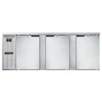 image of Continental Refrigerator BB90NSS 90" Back Bar Cooler with Solid Door