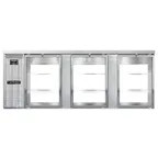 image of Continental Refrigerator BB90NSSGDPT Pass-Thru Back Bar Cooler w/ 35 Cu Ft, 6 Glass Doors, 90"