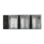 image of Continental Refrigerator BB90SNGD 90" Back Bar Cooler with Glass Door