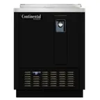 image of Continental Refrigerator BC24N 24" Black Flat Top Bottle Cooler, Bottom Mount