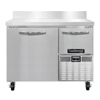 image of Continental Refrigerator FA43NBS 43" 1-Section Worktop Freezer w/ 1 Full & 1 Half Door