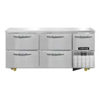 image of Continental Refrigerator FA68N-U-D 68" Undercounter Freezer w/ 4 Drawers & 1 Half Door
