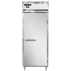 image of Continental Refrigerator D1RENPT 29" 1-Section Pass-Thru Refrigerator w/ 2 Solid Doors, Stainless Steel Front Aluminum Ends, 22 cu. ft.