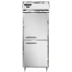 image of Continental Refrigerator D1RENSAHD 28" One Section Reach-In Refrigerator w/ 2 Solid Half Doors, Stainless Steel Exterior, 22 cu. ft.
