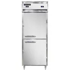 image of Continental Refrigerator D1RFENSAHD 28" 1-Section Reach-In Refrigerator/Freezer Combo w/ 2 Half Solid Doors