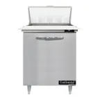 image of Continental Refrigerator D27N8C 27" One Section Sandwich / Salad Prep Table w/ 1 Door, 8 Pans