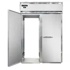 image of Continental Refrigerator D2RINSART-E 68" 2-Section Roll-Thru Refrigerator w/ 4 Solid Doors, Extra-High, Stainless Steel Exterior