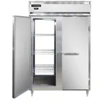 image of Continental Refrigerator D2RNSSPT 52" 2-Section Pass-Thru Refrigerator w/ 4 Solid Doors, All Stainless Steel, 50 cu. ft.