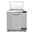 image of Continental Refrigerator D32N12M-FB 32" Mega Top Sandwich Prep Table w/ 1 Door, 12 pans