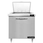 image of Continental Refrigerator D32N12M 32" One Section Mega Top Sandwich Prep Table w/ 1 Door, 12 pans