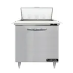 image of Continental Refrigerator D32N8C 32" One Section Sandwich / Salad Prep Table w/ 1 Door, 8 Pans