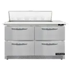image of Continental Refrigerator D48N10C-FB-D 48" Sandwich / Salad Prep Table w/ 2 Drawers, 10 Pans