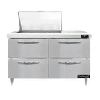 image of Continental Refrigerator D48N12M-D 48" Mega Top Sandwich Prep Table w/ 4 Drawers, 12 pans