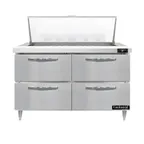 image of Continental Refrigerator D48N18M-D 48" Mega Top Sandwich Prep Table w/ 4 Drawers, 18 pans