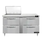 image of Continental Refrigerator D60N12M-D 60" Mega Top Sandwich Prep Table w/ 4 Drawers, 12 pans