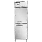 image of Continental Refrigerator D1FNPTHD 26" 1-Section Pass-Thru Freezer, 4 Half Solid Doors, Top Mounted, 21 cu. ft., Stainless Steel Front