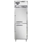 image of Continental Refrigerator D1FNSSPTHD 26" 1-Section Pass-Thru Freezer, 4 Half Solid Doors, Stainless Steel, Top Mounted, 21 cu. ft.