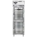 image of Continental Refrigerator D1RSNGDHD 26" 1-Section Reach-In Refrigerator w/ 2 Half Glass Doors, Stainless Steel Front Aluminum Exterior, 16 cu. ft.