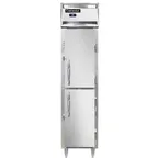 image of Continental Refrigerator D1RSESNSSHD 18" 1-Section Reach-In Refrigerator w/ 2 Half Solid Doors, All Stainless Steel, 12 cu. ft.