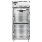 image of Continental Refrigerator D1RXSNGDHD 36" 1-Section Reach-In Refrigerator w/ 2 Half Glass Doors, Stainless Steel Front Aluminum Exterior, 26 cu. ft.